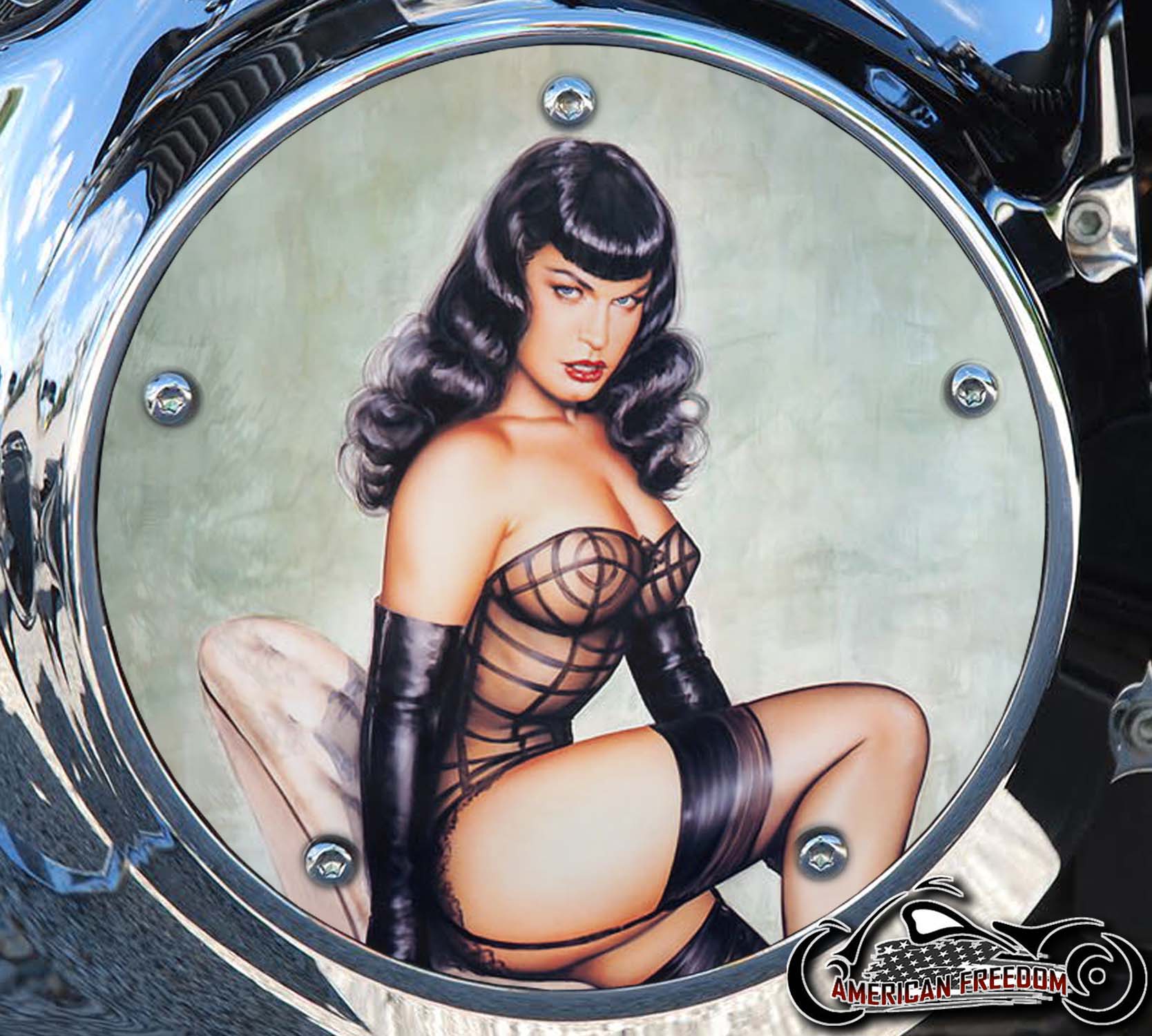 Custom Derby Cover - Betty Page